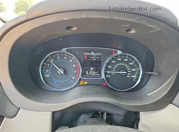 JF2SJARCXJH543868 2018 SUBARU FORESTER White Instrument cluster view