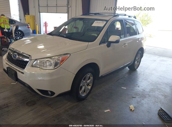 JF2SJAVC0GH426783 2016 SUBARU FORESTER White Առջևի ձախ երեք քառորդ տեսարան
