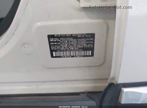 JF2SJAVC0GH426783 2016 SUBARU FORESTER White Շարժիչի բաժամունքի տեսք