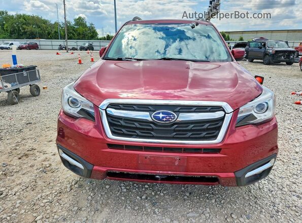 JF2SJAWC1JH567092 2018 SUBARU FORESTER Бордовый Вид спереди