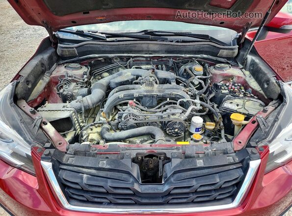JF2SJAWC1JH567092 2018 SUBARU FORESTER Бордовый Вид задней части салона