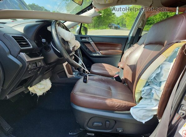 JF2SJAWC2HH805736 2017 SUBARU FORESTER Black Front interior view