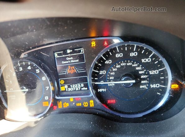 JF2SJAWC2HH805736 2017 SUBARU FORESTER Black Instrument cluster view