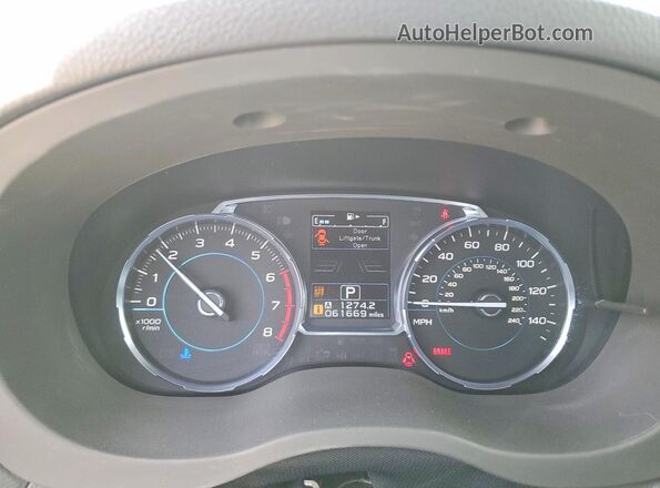 JF2SJAWC2JH594043 2018 SUBARU FORESTER Silver ხელსაწყოთა პანელის ხედი
