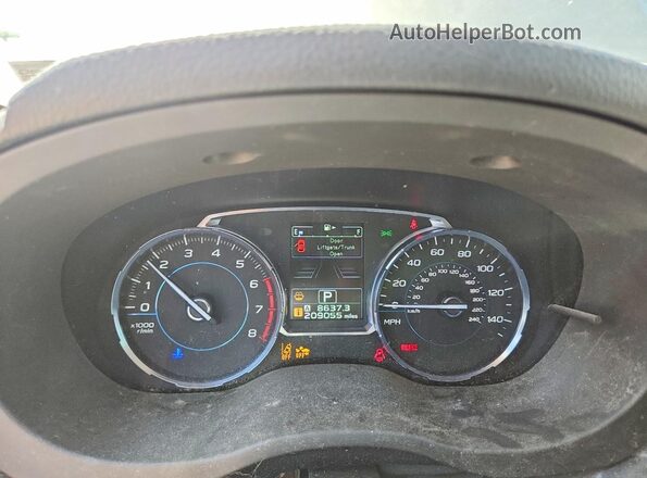 JF2SJAWCXHH455739 2017 SUBARU FORESTER Gray Vista del cuadro de instrumentos