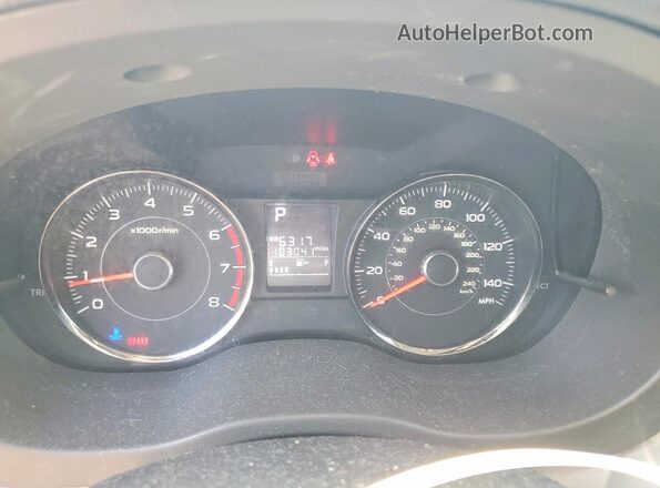 JF2SJAXC2GH437331 2016 SUBARU FORESTER Красный Вид щитка приборов