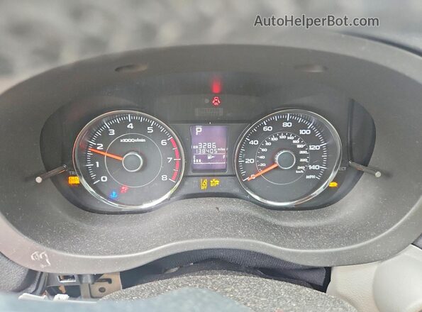 JF2SJAXC2GH449608 2016 SUBARU FORESTER Red Instrument cluster view