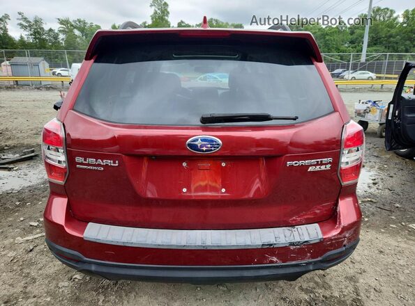 JF2SJAXC2GH449608 2016 SUBARU FORESTER Red Rear view
