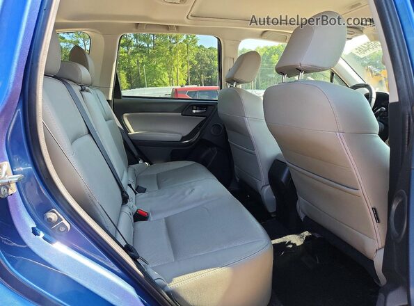 JF2SJAXC9GH472402 2016 SUBARU FORESTER Blue Vista interior trasera