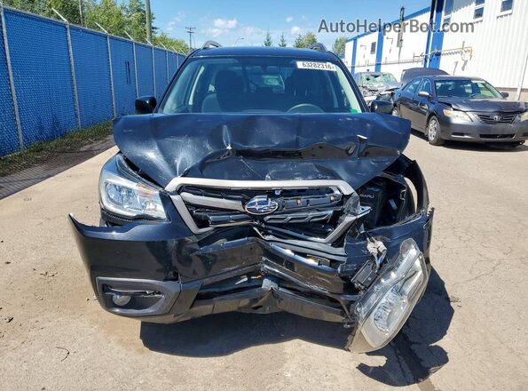 JF2SJEDCXJH441145 2018 SUBARU FORESTER Black Widok z przodu