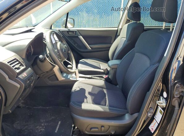 JF2SJEDCXJH441145 2018 SUBARU FORESTER Black Widok wnętrza z przodu