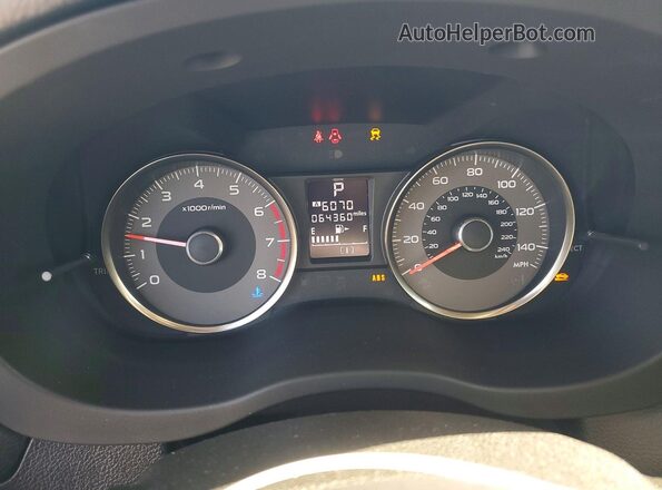 JF2SJGECXHH435575 2017 SUBARU FORESTER Silver Instrument cluster view