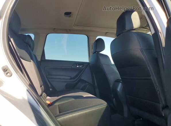 JF2SJGECXHH435575 2017 SUBARU FORESTER Silver Rear seats view