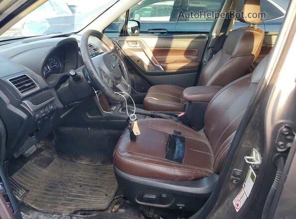 JF2SJGTC4HH555729 2017 SUBARU FORESTER Brown Vista interior delantera