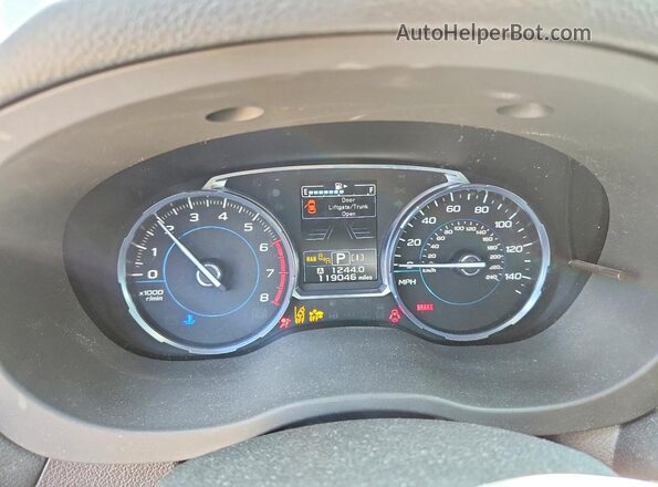 JF2SJGWC0HH560566 2017 SUBARU FORESTER Gray Instrument cluster view