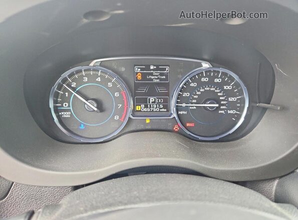 JF2SJGWC3HH503102 2017 SUBARU FORESTER Желто-коричневый Вид щитка приборов
