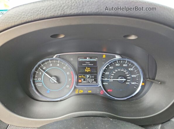 JF2SJGWC4HH445498 2017 SUBARU FORESTER Silver Instrument cluster view