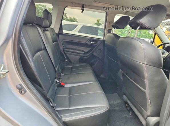 JF2SJGWC4HH445498 2017 SUBARU FORESTER Silver Rear seats view
