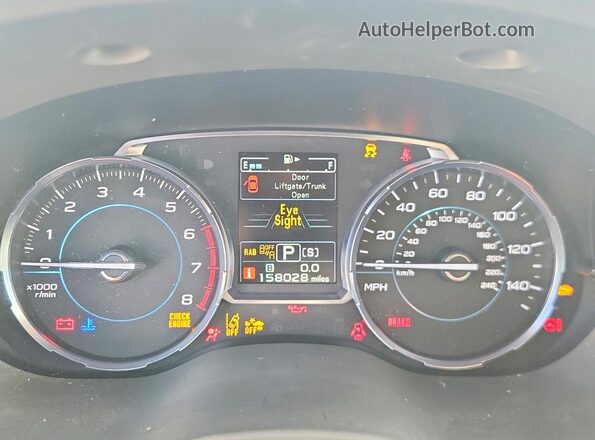 JF2SJGWC5HH471382 2017 SUBARU FORESTER White Вид щитка приладів