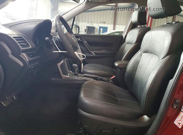 JF2SJGWC5HH592106 2017 SUBARU FORESTER Red წინა სალონის ხედი