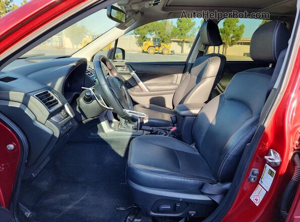 JF2SJGXCXGH441792 2016 SUBARU FORESTER Maroon Vista de la etiqueta del VIN
