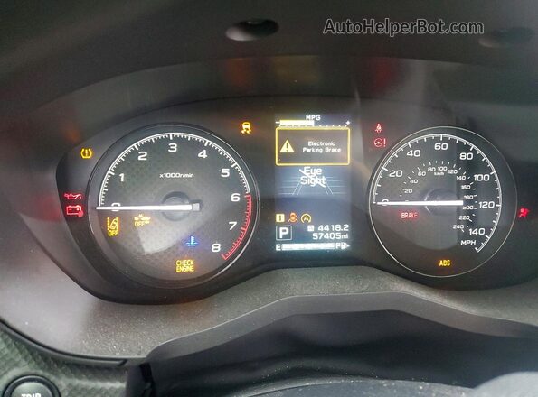 JF2SKAAC1PH445006 2023 SUBARU FORESTER White Widok zestawu wskaźników