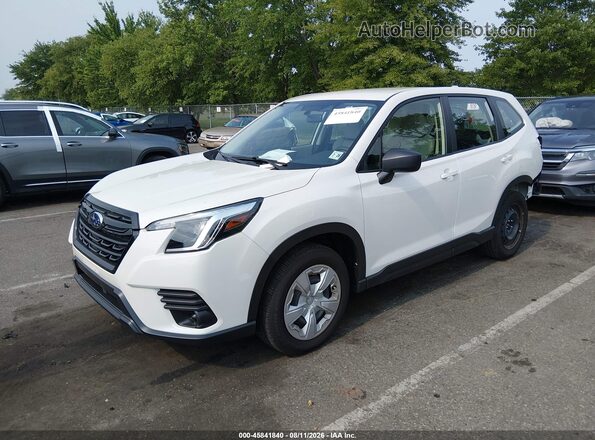JF2SKAAC8PH493876 2023 SUBARU FORESTER White Передня ліва чверть