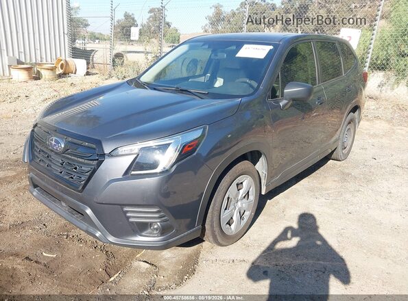 JF2SKAAC9PH490131 2023 SUBARU FORESTER Gray Vista tres cuartos delantera izquierda