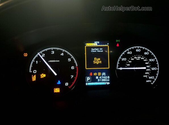 JF2SKABC1RH425663 2024 SUBARU FORESTER Серый Вид щитка приборов