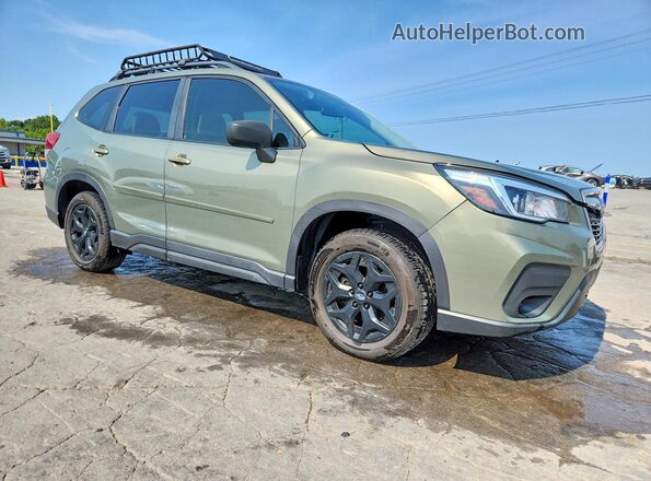 JF2SKACC3KH401367 2019 SUBARU FORESTER Green წინა მარჯვენა