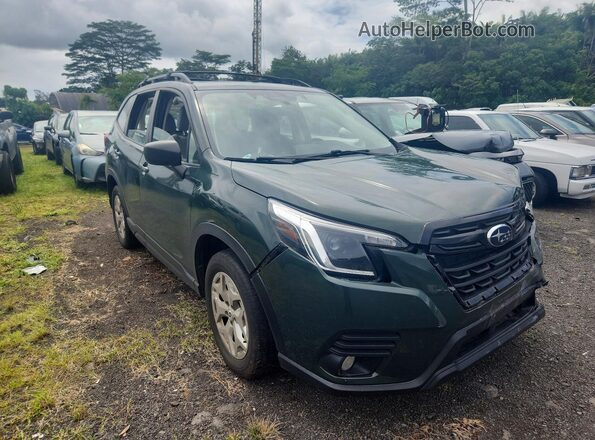 JF2SKACC3NH428962 2022 SUBARU FORESTER Green Առջևի աջ