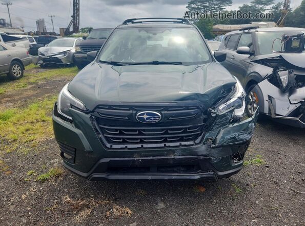JF2SKACC3NH428962 2022 SUBARU FORESTER Green Դիմացի տեսք