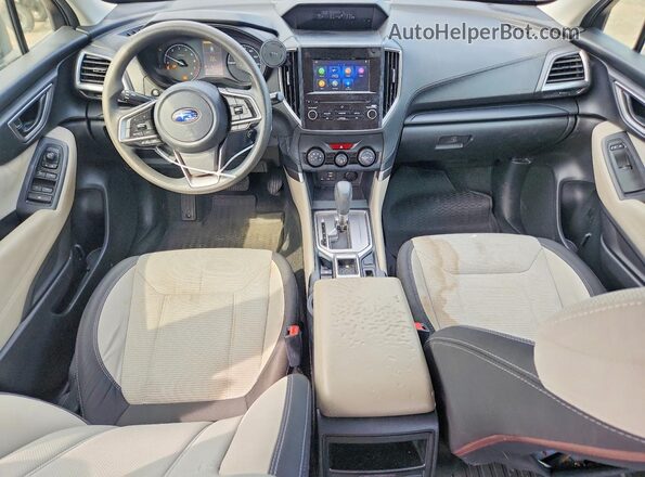 JF2SKACC5KH476197 2019 SUBARU FORESTER Blue Dashboard view