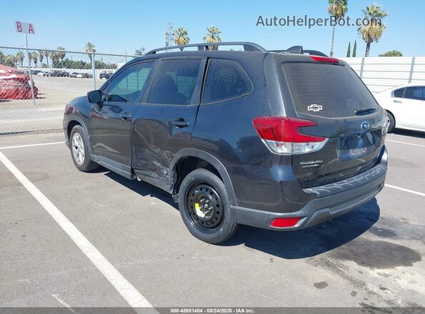 JF2SKACC6KH422522 2019 SUBARU FORESTER Black უკანა მარცხენა