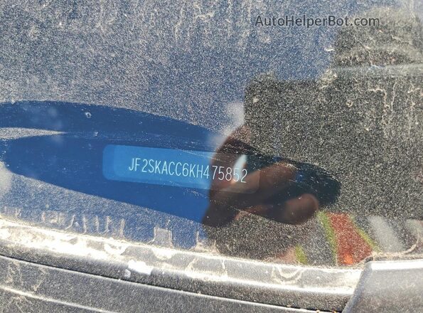 JF2SKACC6KH475852 2019 SUBARU FORESTER Silver Շարժիչի բաժամունքի տեսք