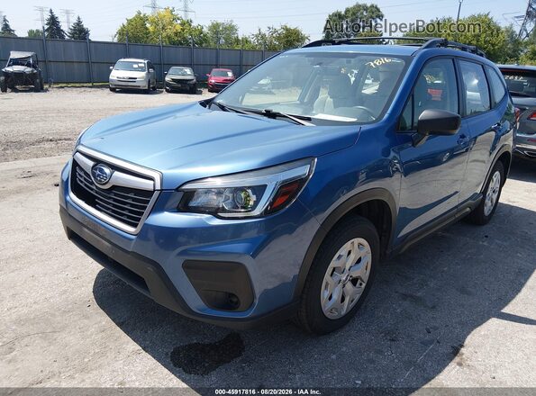 JF2SKACC7KH436817 2019 SUBARU FORESTER Blue Front left