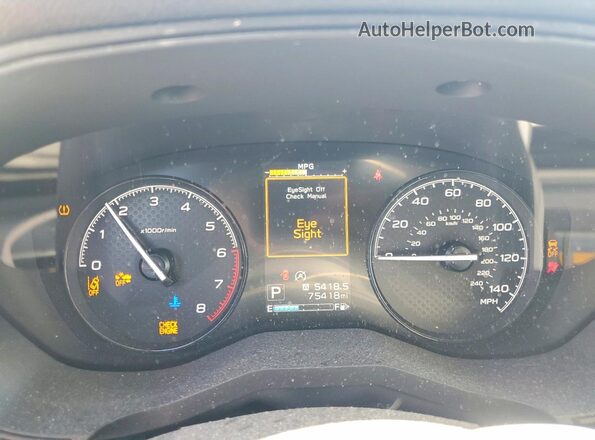 JF2SKACC7PH536228 2023 SUBARU FORESTER Black ხელსაწყოთა პანელის ხედი