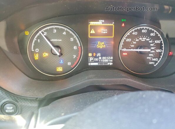 JF2SKACC8KH488604 2019 SUBARU FORESTER Blue ხელსაწყოთა პანელის ხედი