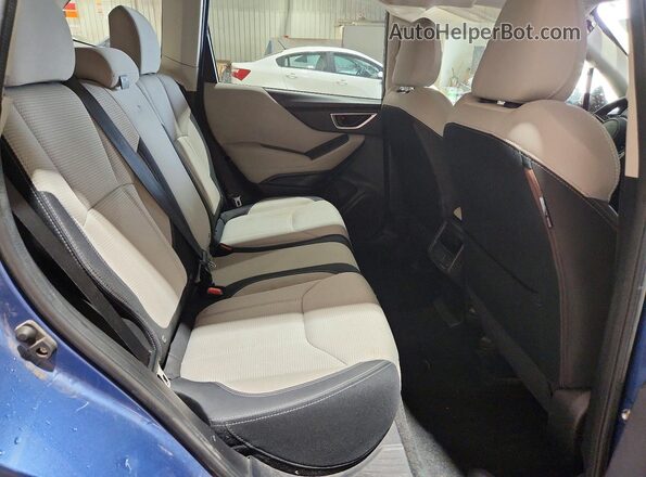 JF2SKACC8KH488604 2019 SUBARU FORESTER Blue უკანა სალონის ხედი