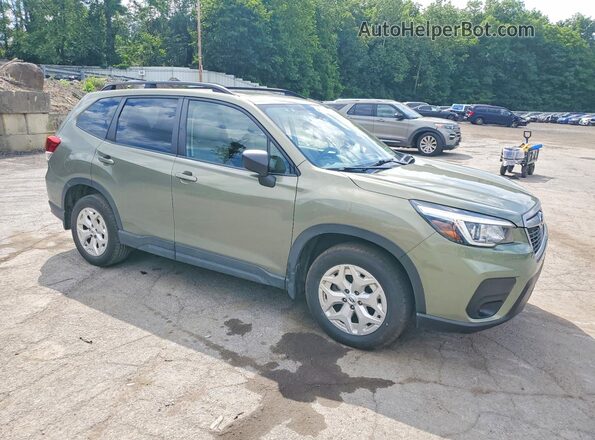 JF2SKACCXKH482903 2019 SUBARU FORESTER Зеленый Передняя правая четверть