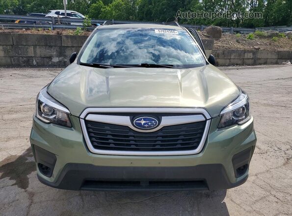 JF2SKACCXKH482903 2019 SUBARU FORESTER Зеленый Вид спереди