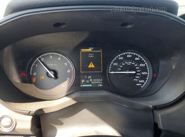 JF2SKADC0LH445987 2020 SUBARU FORESTER Green Instrument cluster view