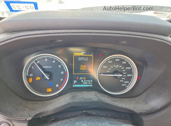 JF2SKADC1NH433060 2022 SUBARU FORESTER Black Widok zestawu wskaźników