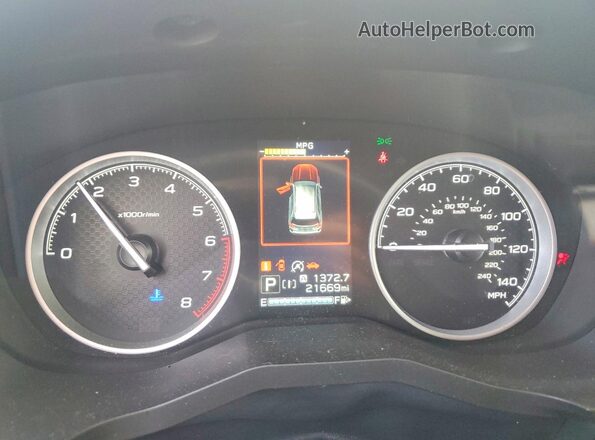 JF2SKADC3PH401259 2023 SUBARU FORESTER Green Widok zestawu wskaźników