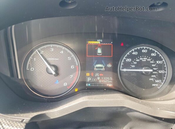 JF2SKADC6MH413840 2021 SUBARU FORESTER Silver Instrument cluster view