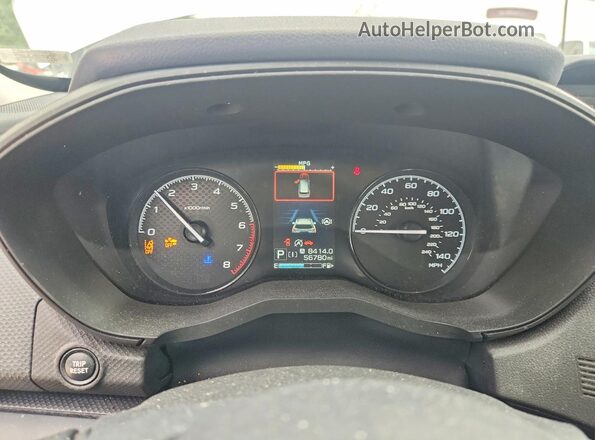 JF2SKADC7LH414199 2020 SUBARU FORESTER Silver Instrument cluster view