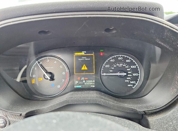 JF2SKADC7LH436624 2020 SUBARU FORESTER Black Widok zestawu wskaźników