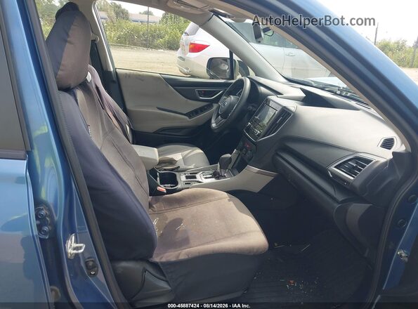 JF2SKADC7MH485582 2021 SUBARU FORESTER Blue Widok wnętrza z przodu