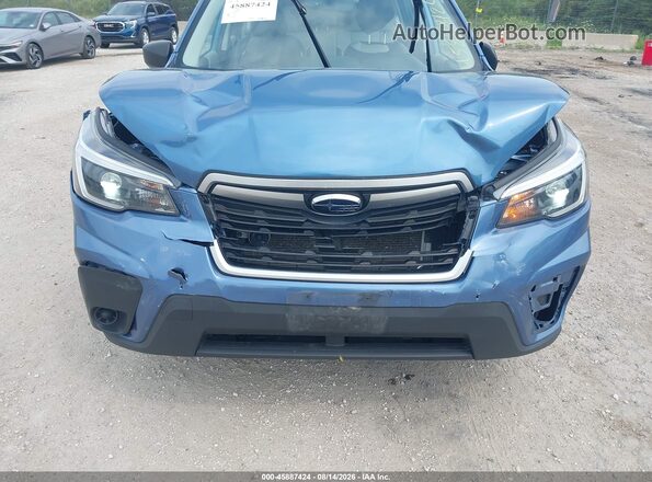 JF2SKADC7MH485582 2021 SUBARU FORESTER Blue Widok z przodu
