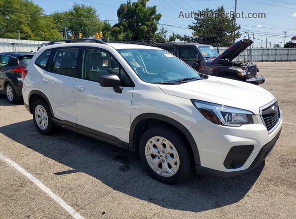 JF2SKADC8LH593689 2020 SUBARU FORESTER White წინა მარჯვენა